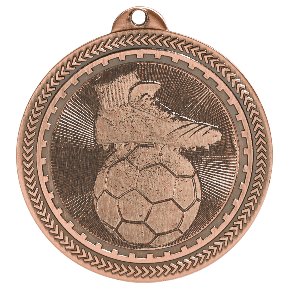 Soccer BriteLazer Medal-Bronze 2"