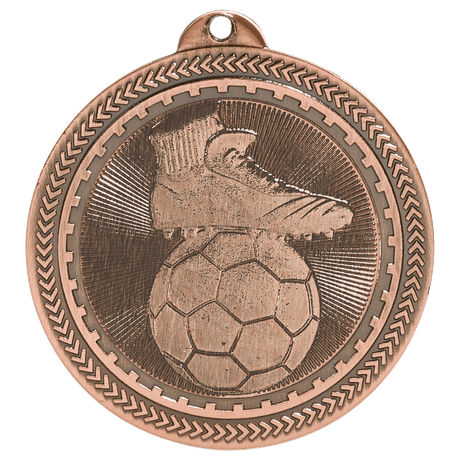 Soccer BriteLazer Medal-Bronze 2"