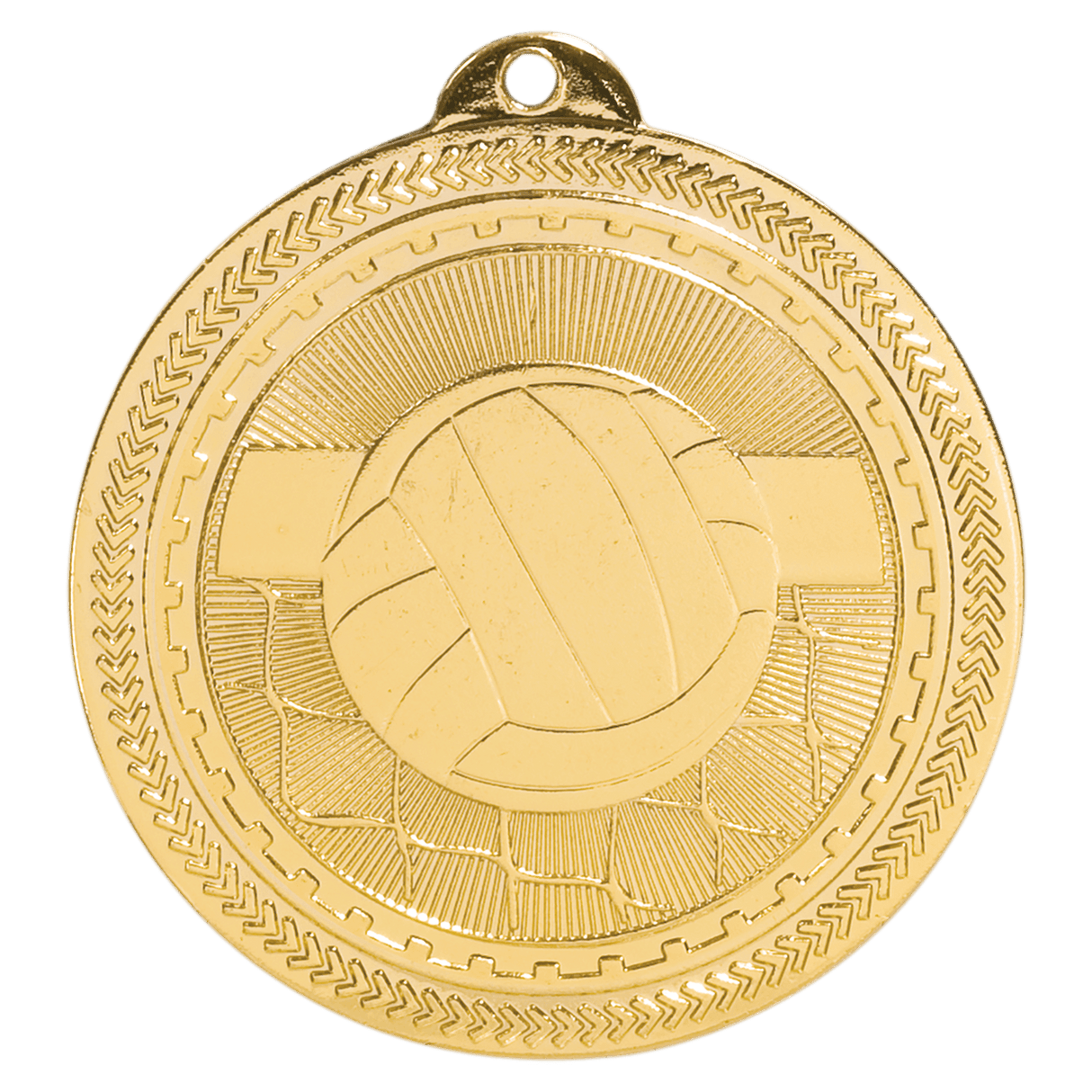 Volleyball BriteLazer Medal-Gold 2"