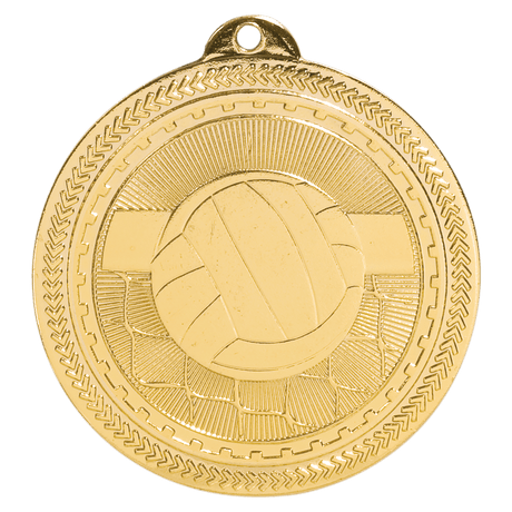 Volleyball BriteLazer Medal-Gold 2"