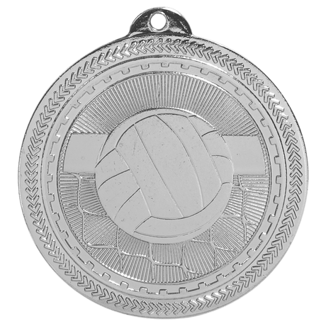 Volleyball BriteLazer Medal-Silver 2"