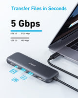 Refurbished Anker <b>332</b> USB-C Hub (5-in-1) - AKD Ink