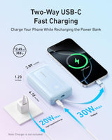 Anker Zolo Power Bank (10K, 30W) with a 5.4-inch (13.7 cm) built-in USB-C cable.