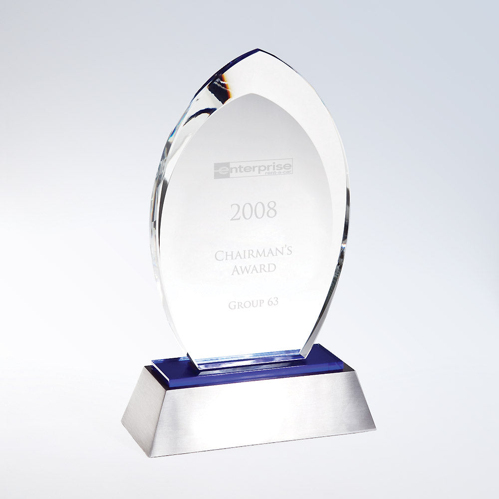 Blue Flair (Aluminum Base) premium recognition award