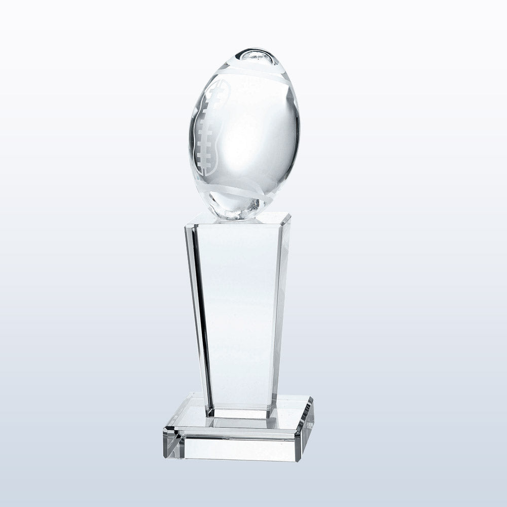 Football on Pedestal premium recognition award