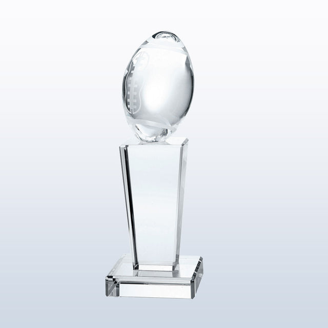 Football on Pedestal premium recognition award