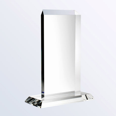 Vertical Rectangle Plaque w/ Base premium recognition award