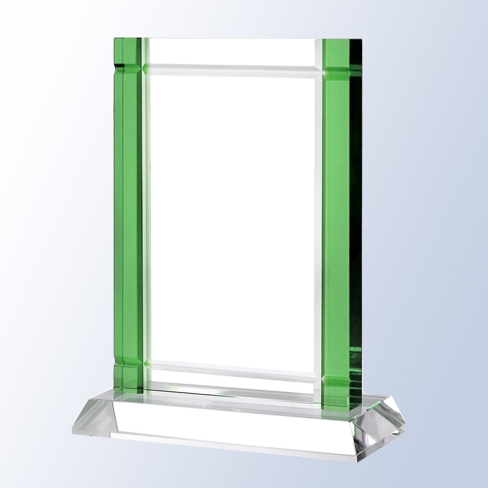 Green Deco W/ Crystal Base premium recognition award