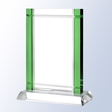 Green Deco W/ Crystal Base premium recognition award