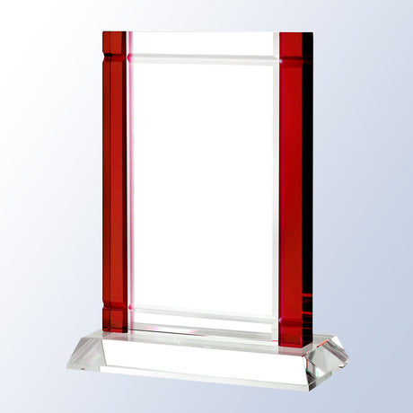 Red Deco W/ Crystal Base premium recognition award