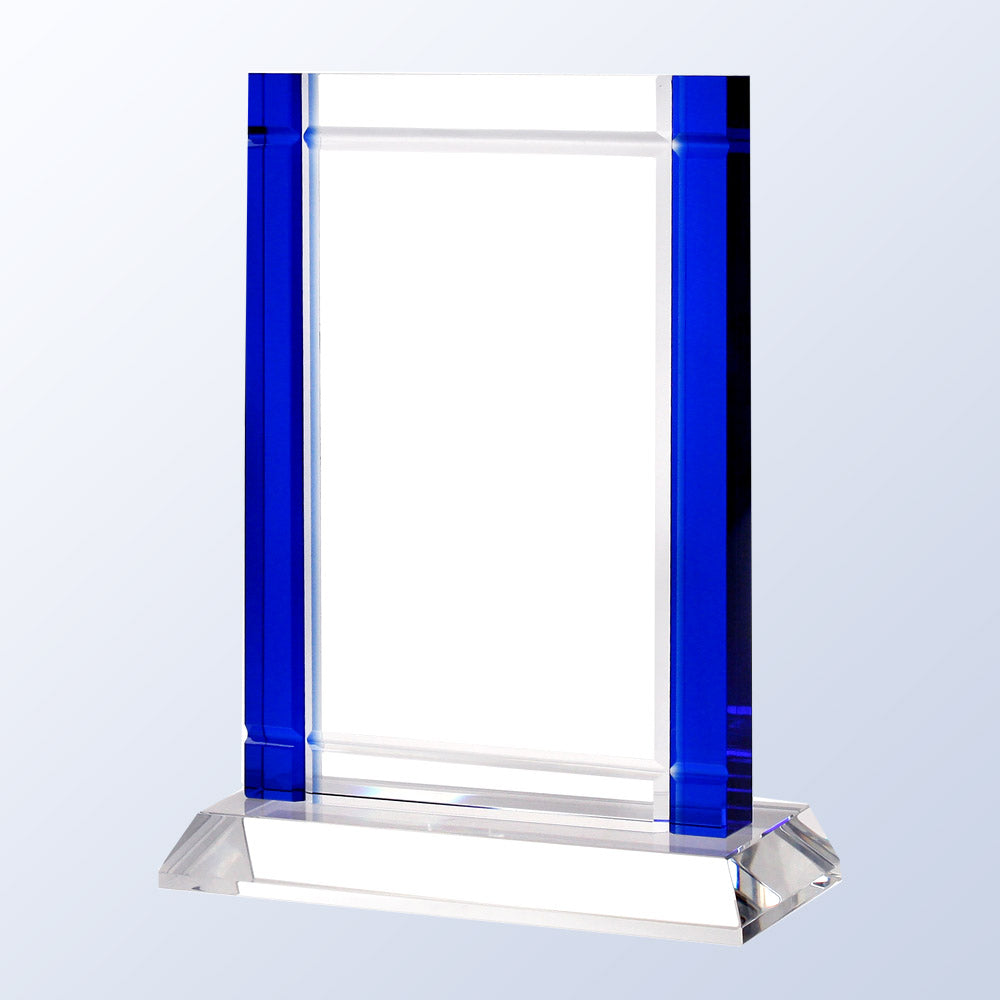 Blue Deco W/ Crystal Base premium recognition award
