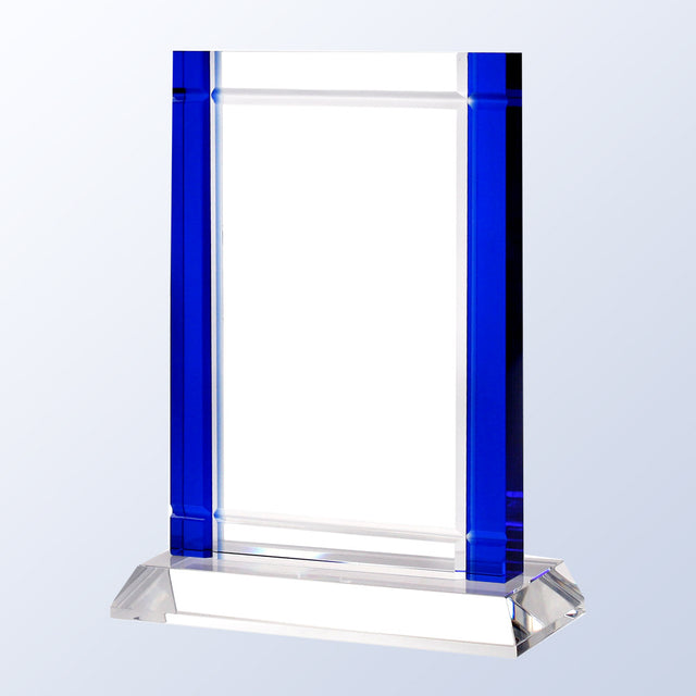 Blue Deco W/ Crystal Base premium recognition award