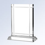 Clear Deco W/ Crystal Base premium recognition award