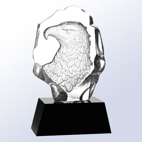 Eagle Portrait with Black base premium recognition award