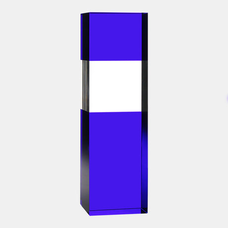 Column Blue/Clear premium recognition award