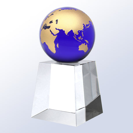 Heights Globe Blue/Gold premium recognition award