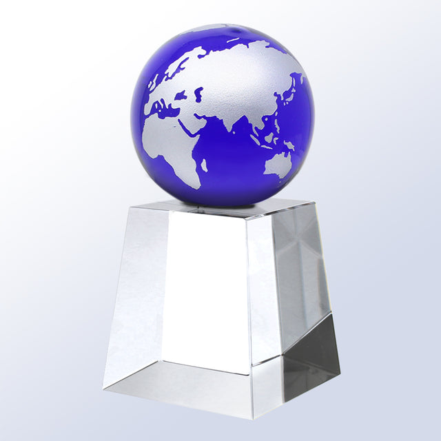 Heights Globe Blue/Silver premium recognition award