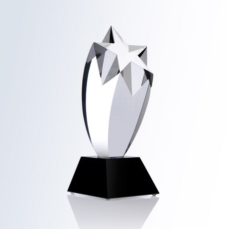 Rising Star Award - Black Square Base premium recognition award