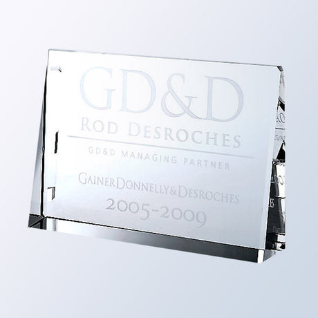 Horizontal Rectangle Plaque premium recognition award