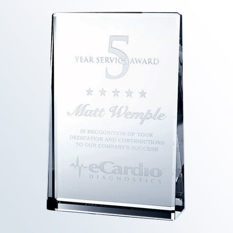 Vertical Rectangle Plaque premium recognition award