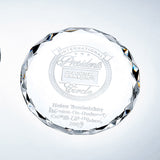 Gem-cut Circle Paperweight premium recognition award