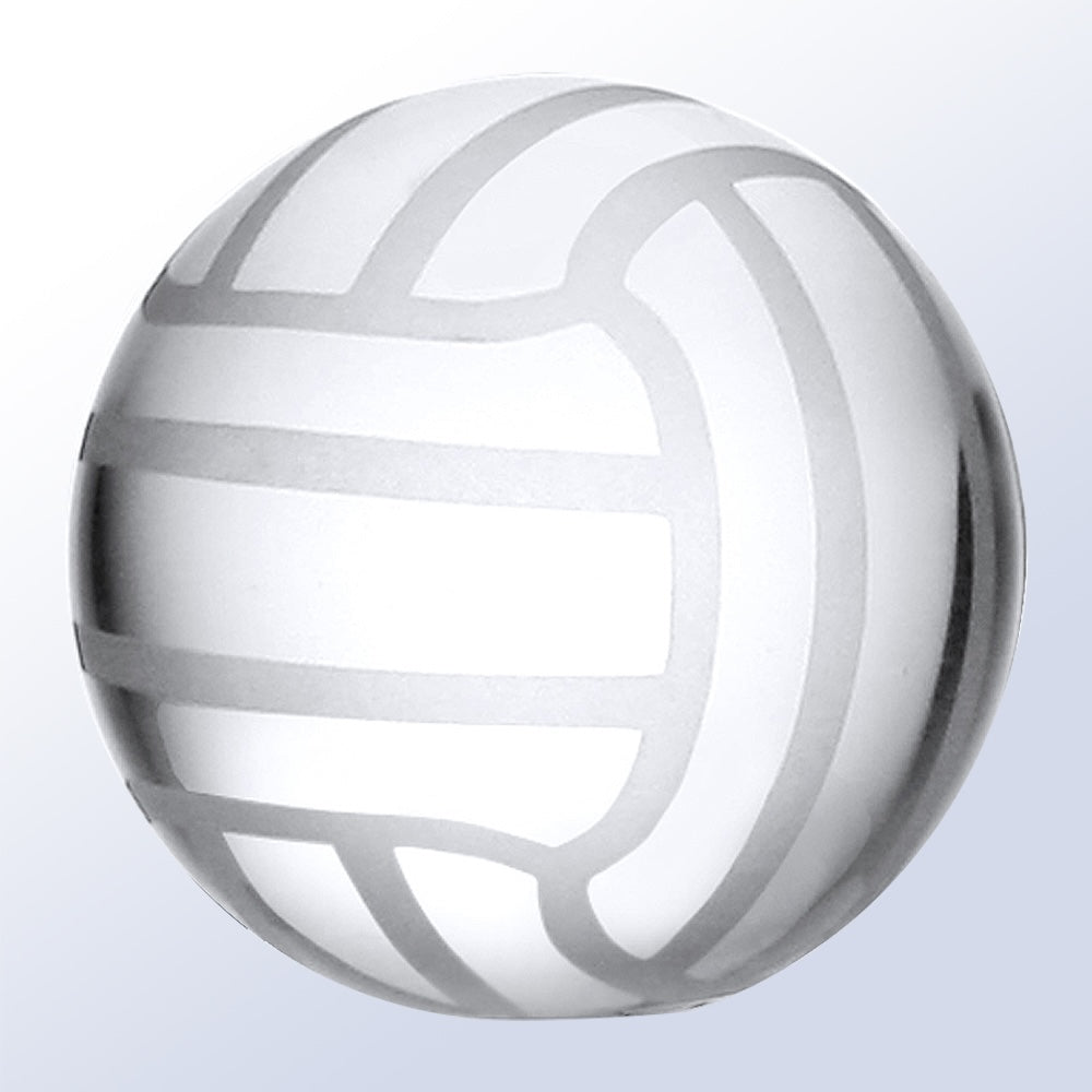 Volleyball with flat bottom premium recognition award