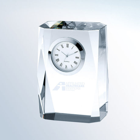 Beveled Column Clock premium recognition award