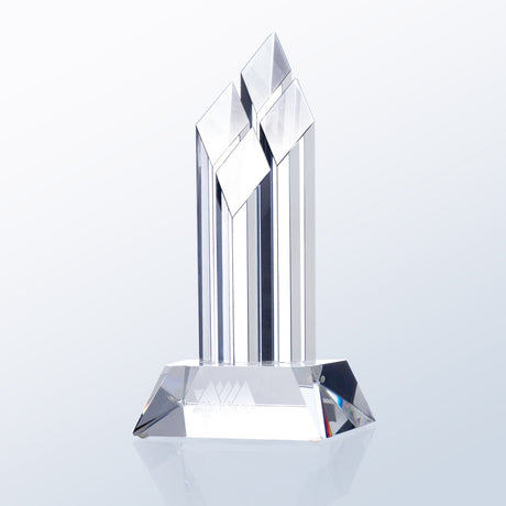 Superior Diamond Award - Clear Slant Base premium recognition award