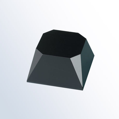 Black Beveled Four Sided Slant premium recognition award