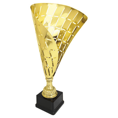 Gold Metal Flag Cup-19 1/2"