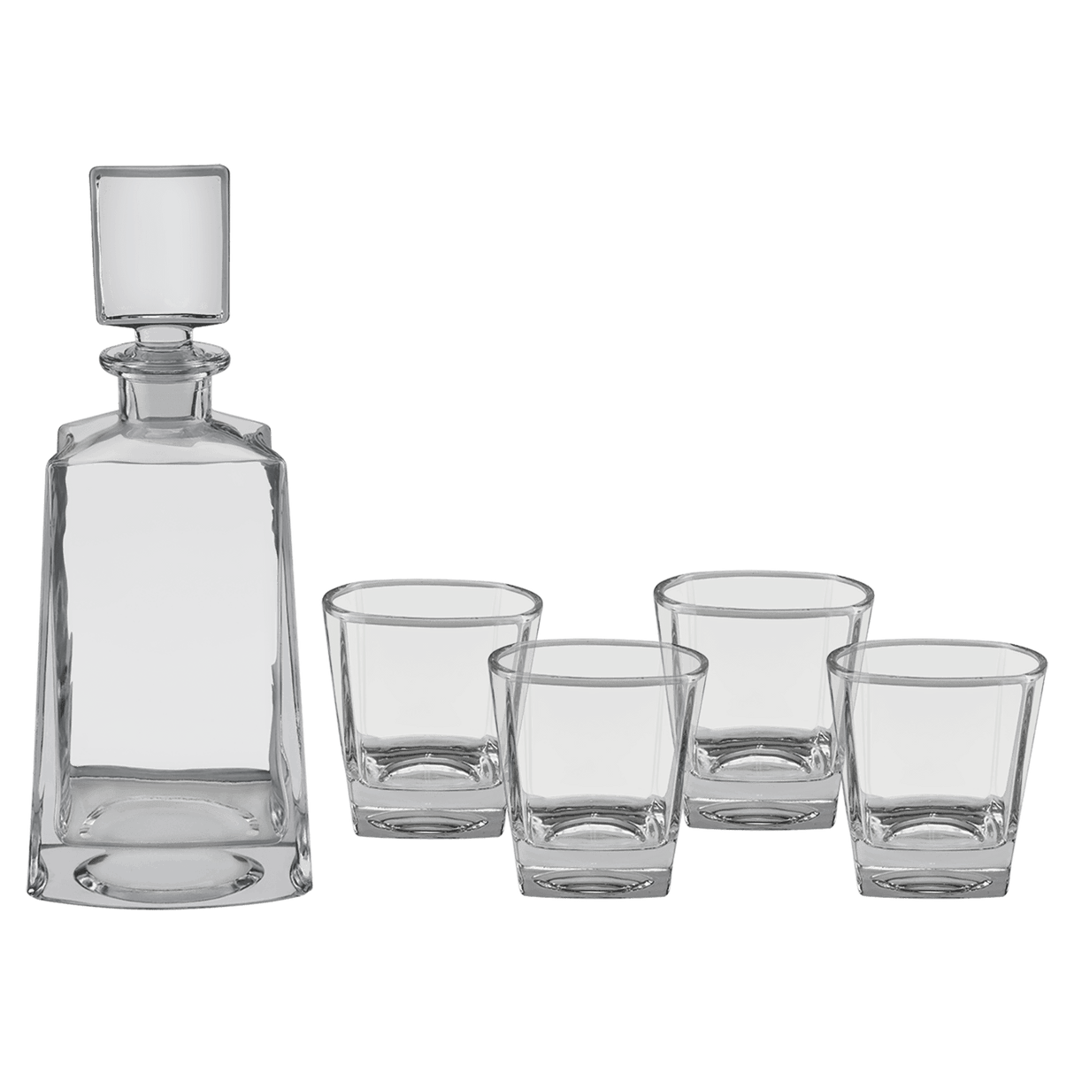 740 ML Polar Camel Tequila Decanter with 4-8 oz. Rectangle Rocks Glasses