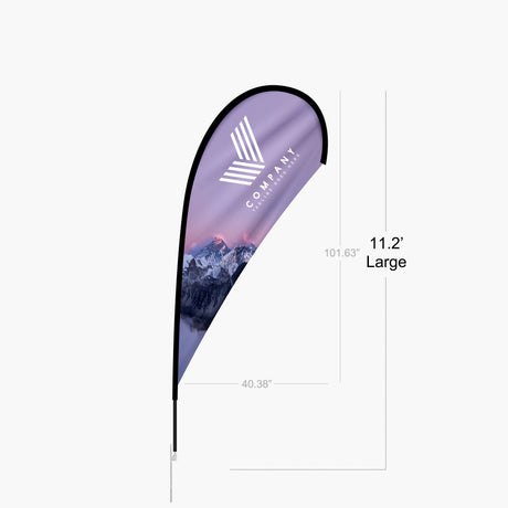 Teardrop Flag - Large 11.2 ft