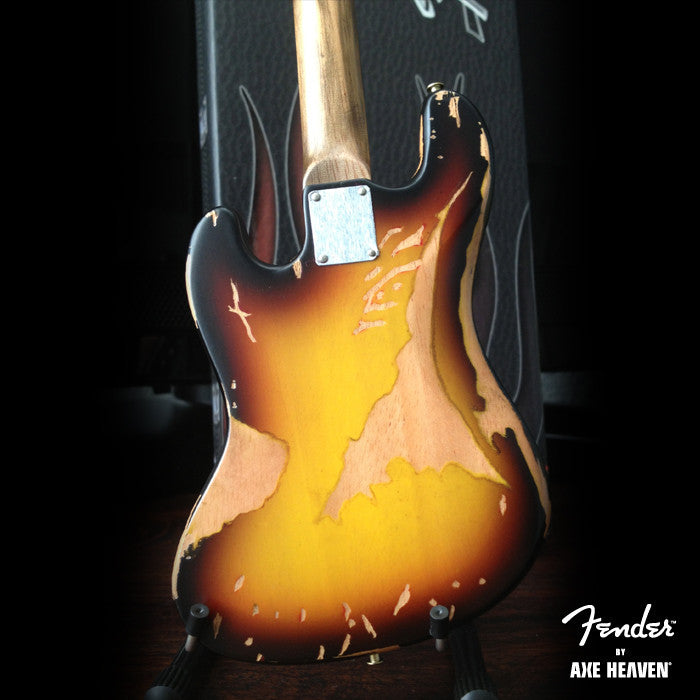 Fender™ Sunburst Jazz Bass™ Custom Shop Mini Guitar - Officially Licensed