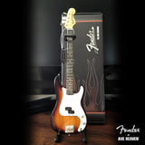 Officially Licensed Miniature Classic Sunburst Fender™ Precision Bass™ Guitar