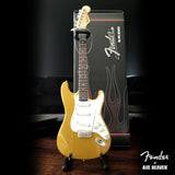 Metallic Gold Fender™ Strat™ - Officially Licensed Miniature Guitar Replica