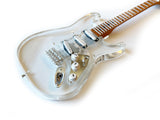 Licensed Fender™ Strat™ Signature Clear Acrylic Mini Guitar