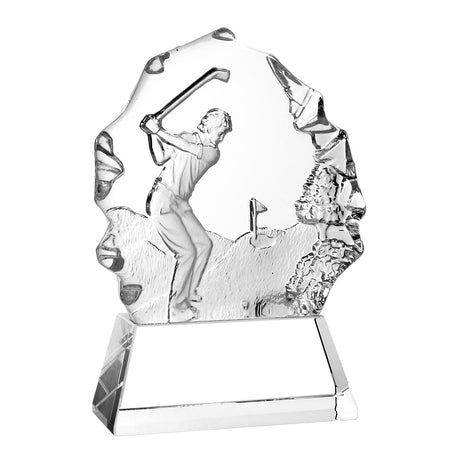 Male Golfer Thriving Award premium recognition award