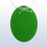 Color Oval Ornament Green premium recognition award