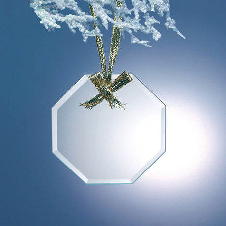 Glass Octagon Ornament premium recognition award