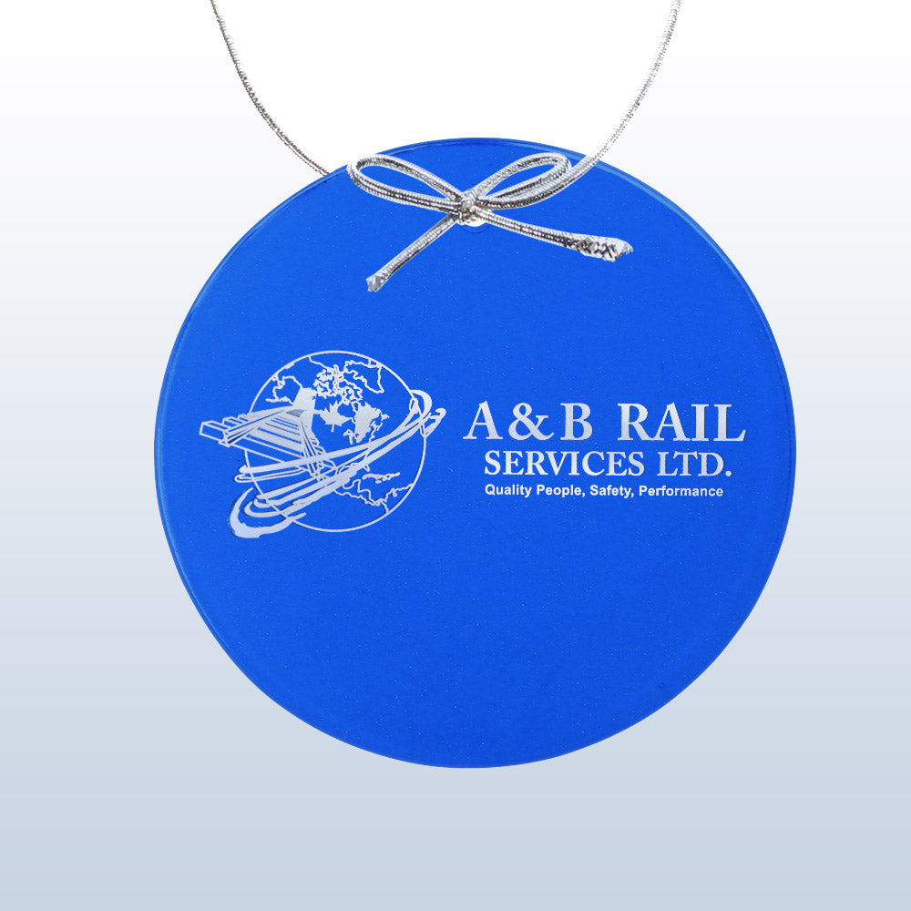 Color Circle Ornament Blue premium recognition award