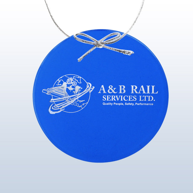 Color Circle Ornament Blue premium recognition award
