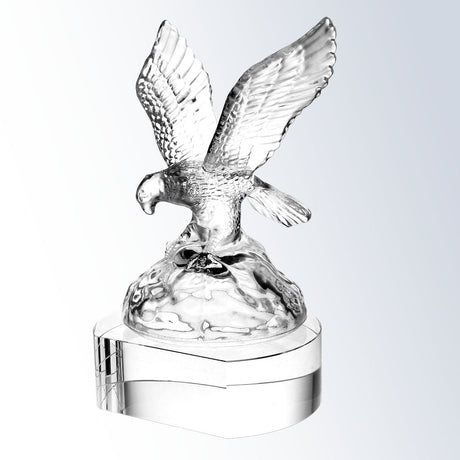 Soaring Eagle Clear Crystal Base premium recognition award