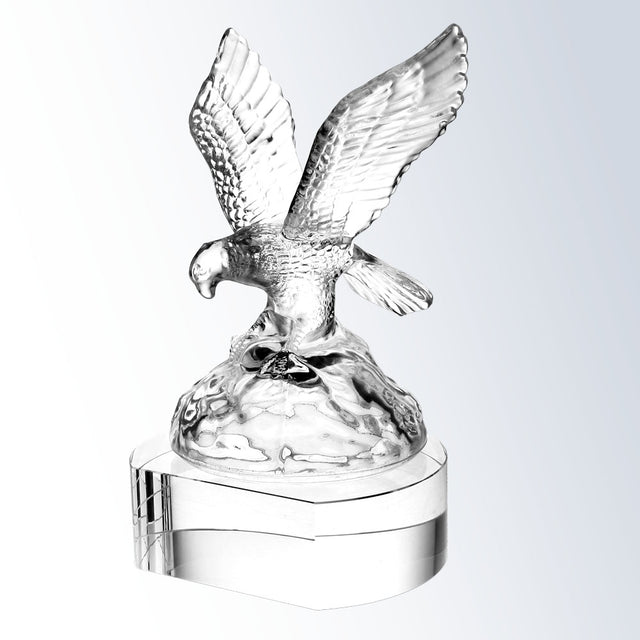 Soaring Eagle Clear Crystal Base premium recognition award