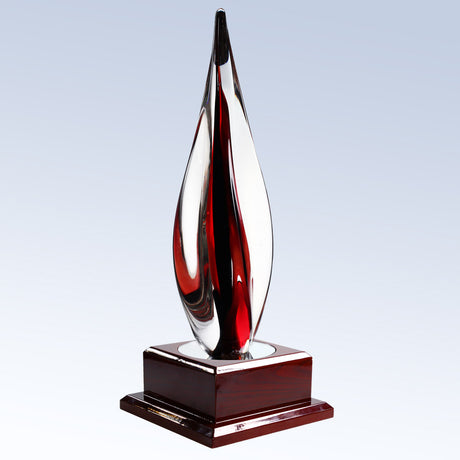 Red Contemporary W/ Rosewood Base view 2