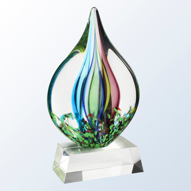 Coral w/ Crystal Base premium recognition award
