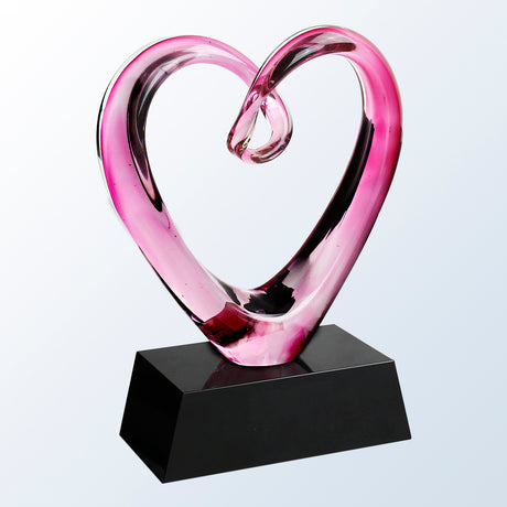 Compassionate Heart w/ Black Base premium recognition award