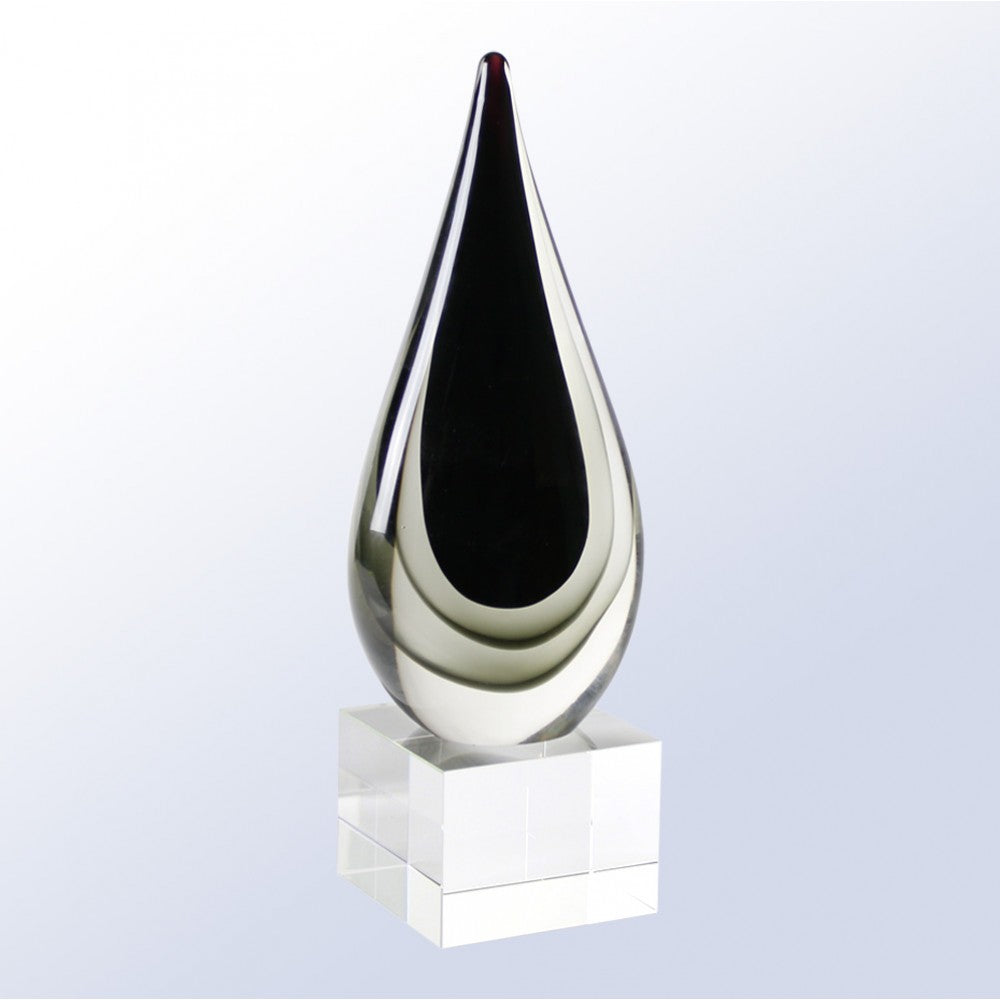 Black Teardrop Award premium recognition award