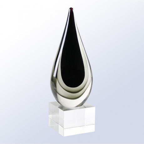 Black Teardrop Award premium recognition award