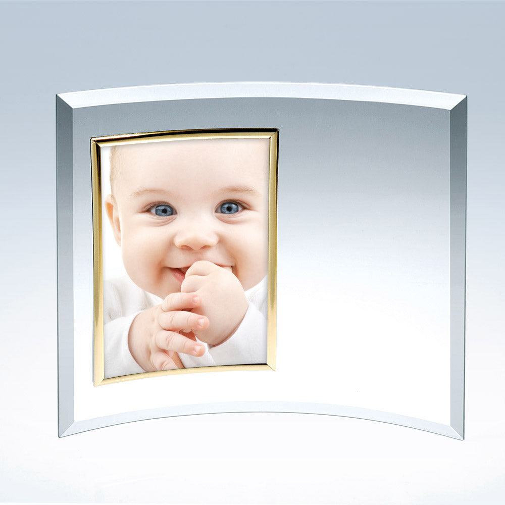 Curved Vertical Gold Photo Frame premium recognition award