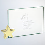 Achievement Award W/ Brass Star Holder premium recognition award